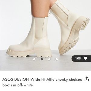 ASOS wide fit chunky boots